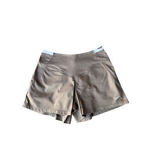 Nike Fit Dry Tan Skort with V-Back and Embroidered Logo Size S/4